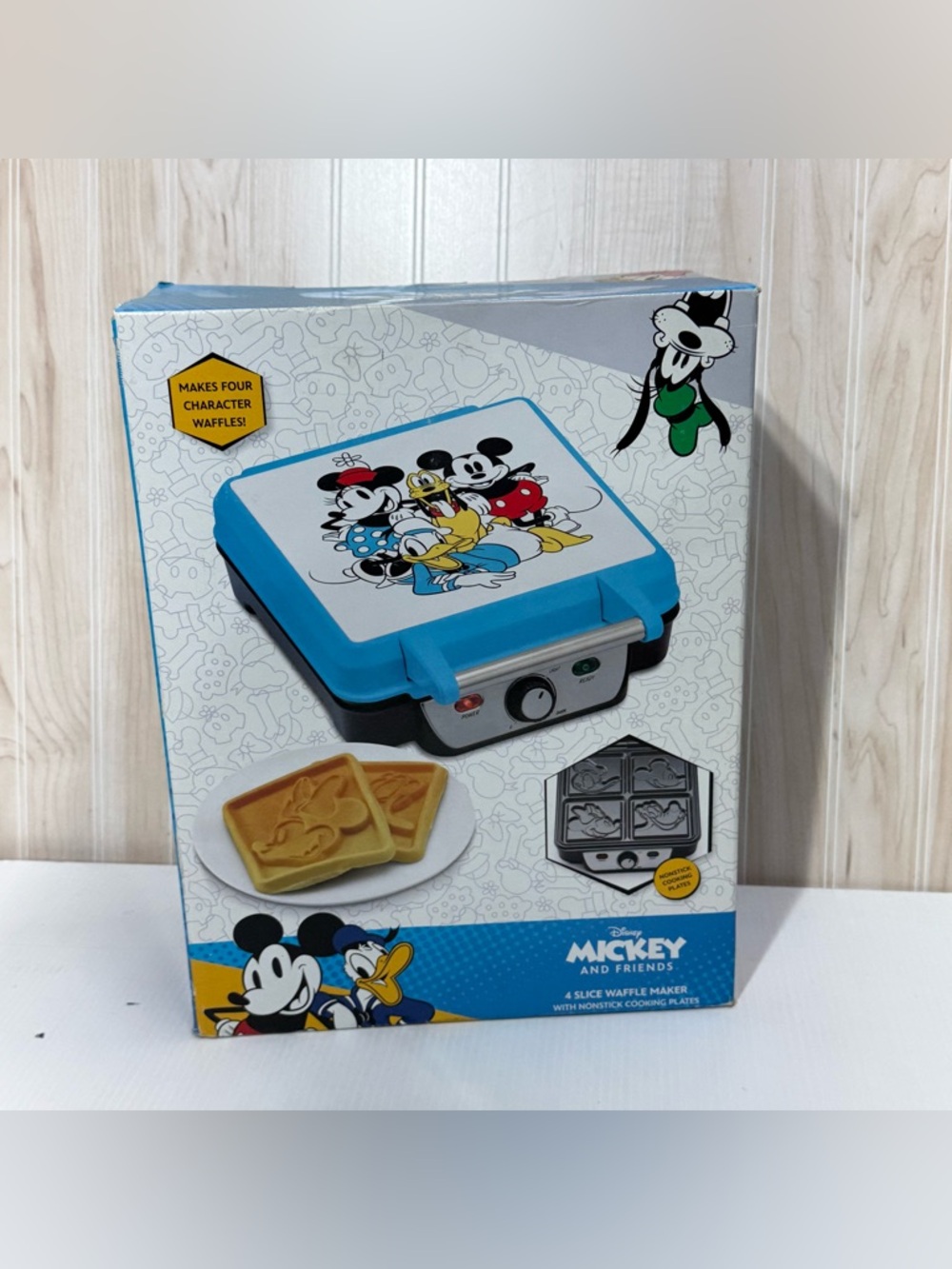 Disney Mickey & Friends Character Waffle Maker - Blue, White, Black